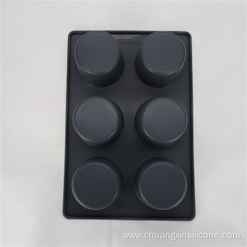 Silicone Bakeware Baking Pan Muffin 6-Cup